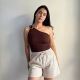 Blusa Canelada com Fivela