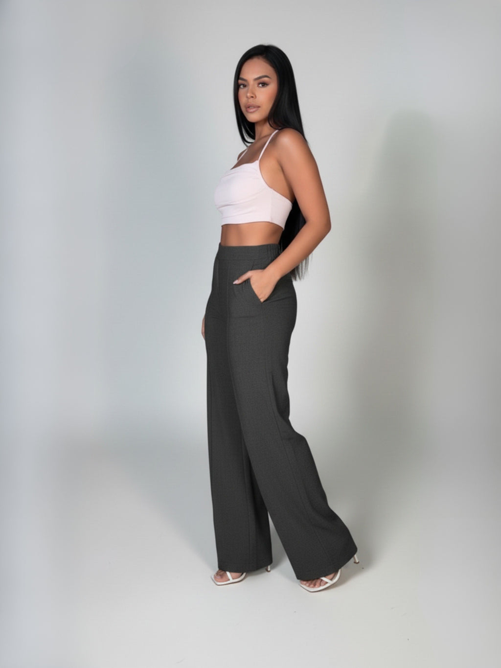 Calça de Linho Pantalona