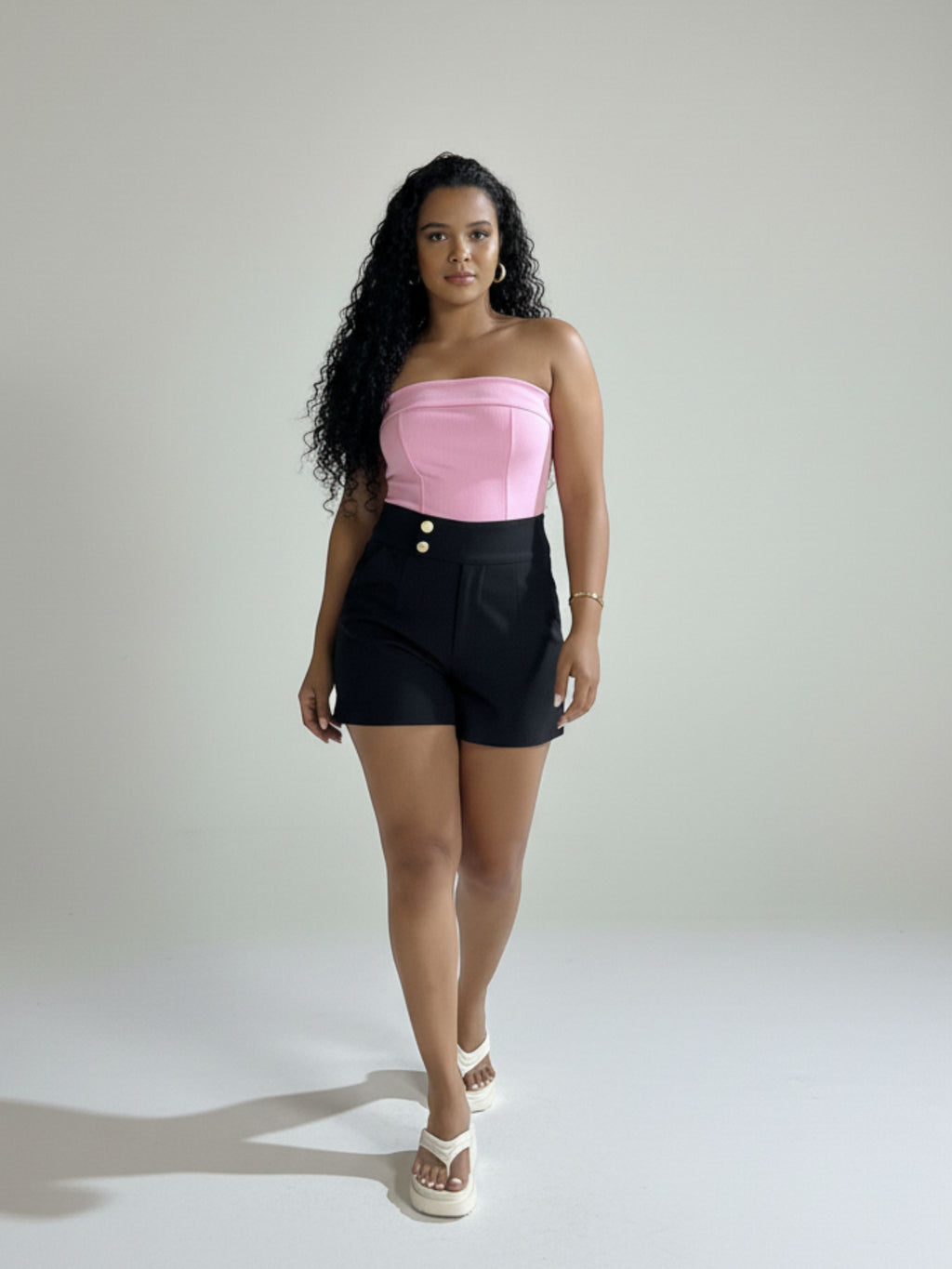 Body Canelado Tomara que caia