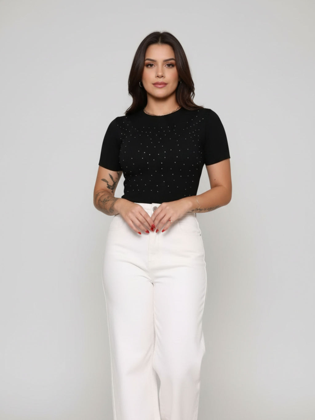 Baby Tee Cropped Brilhante