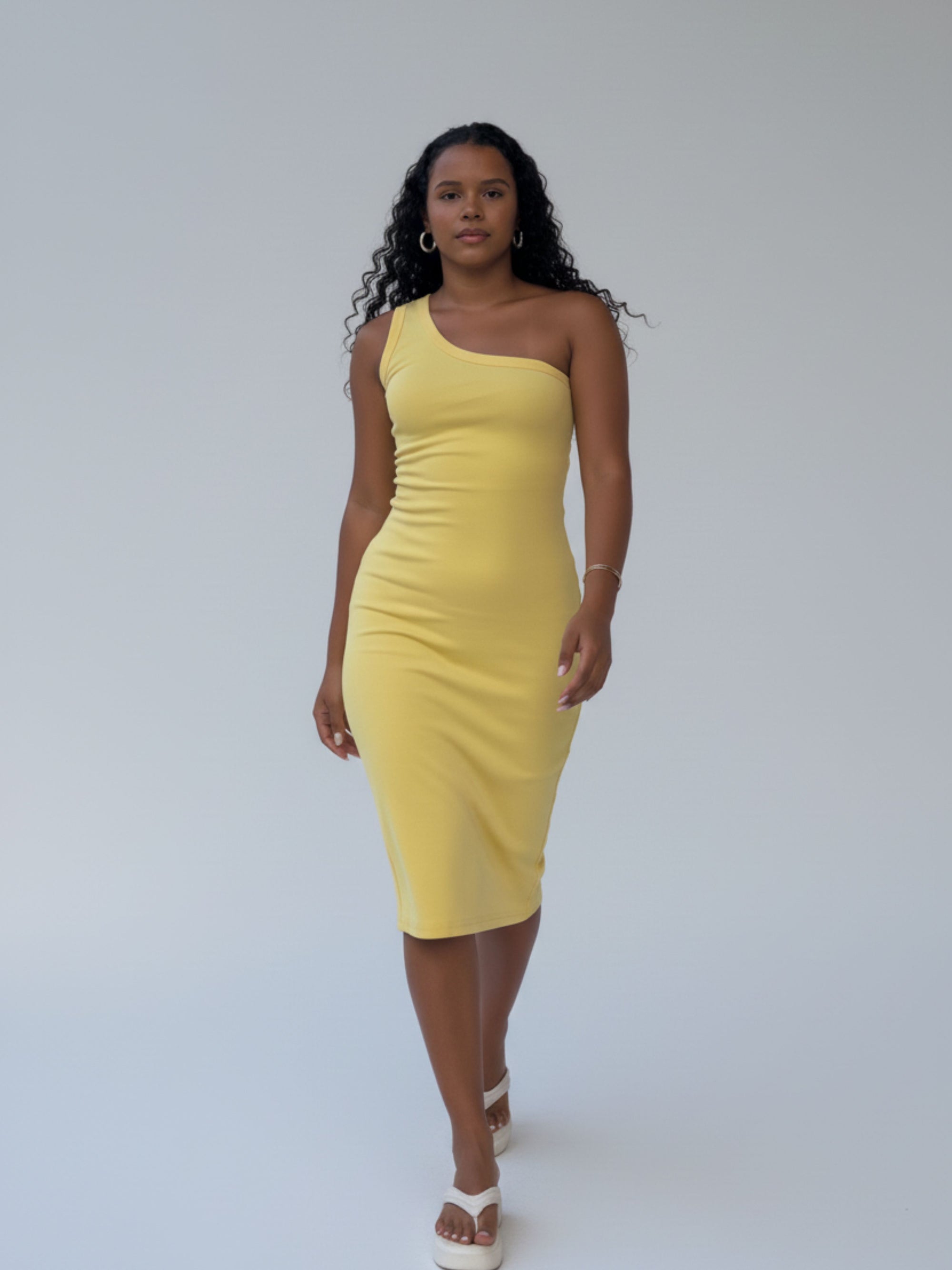 Vestido Longo Canelado