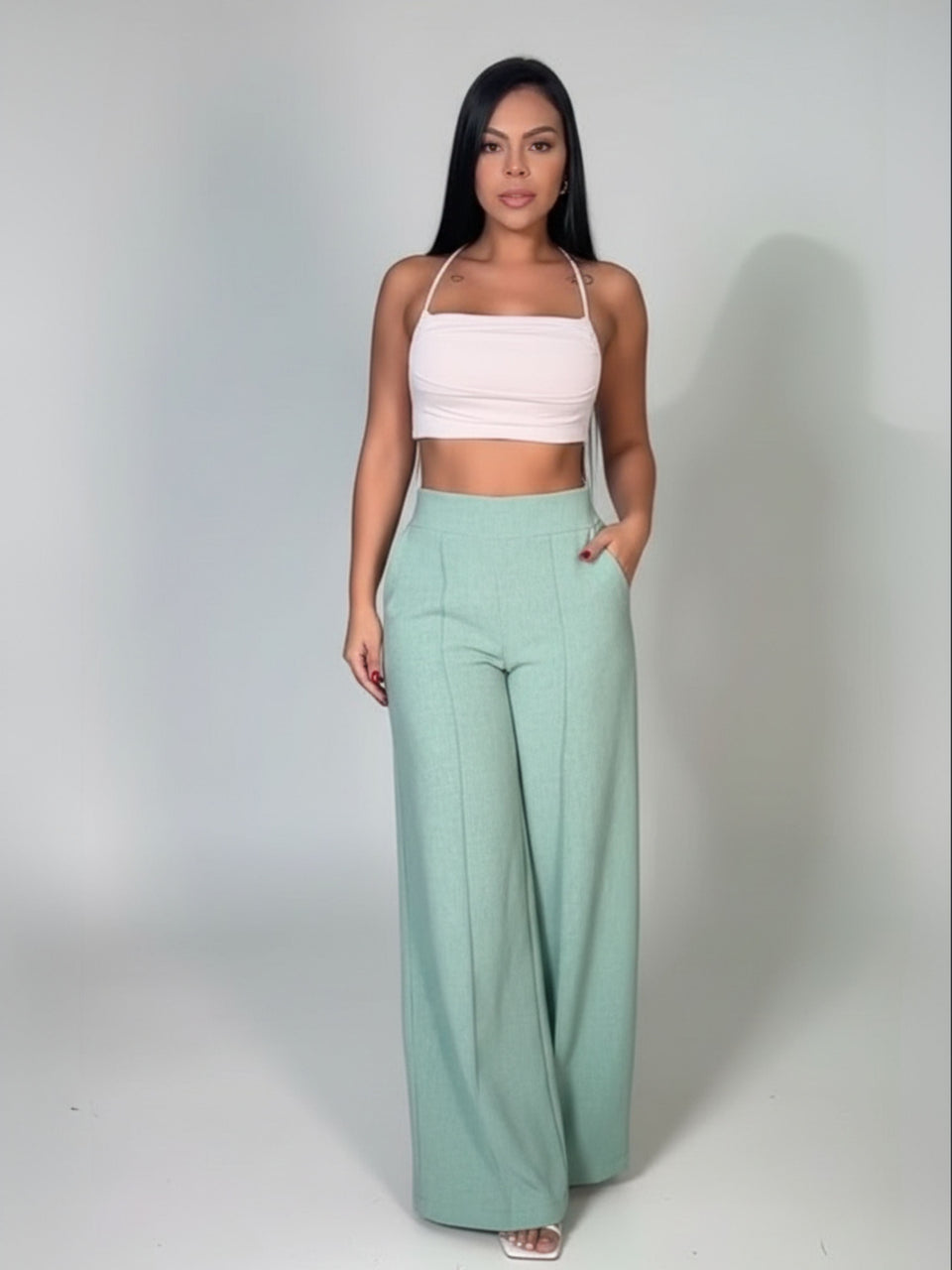 Calça de Linho Pantalona