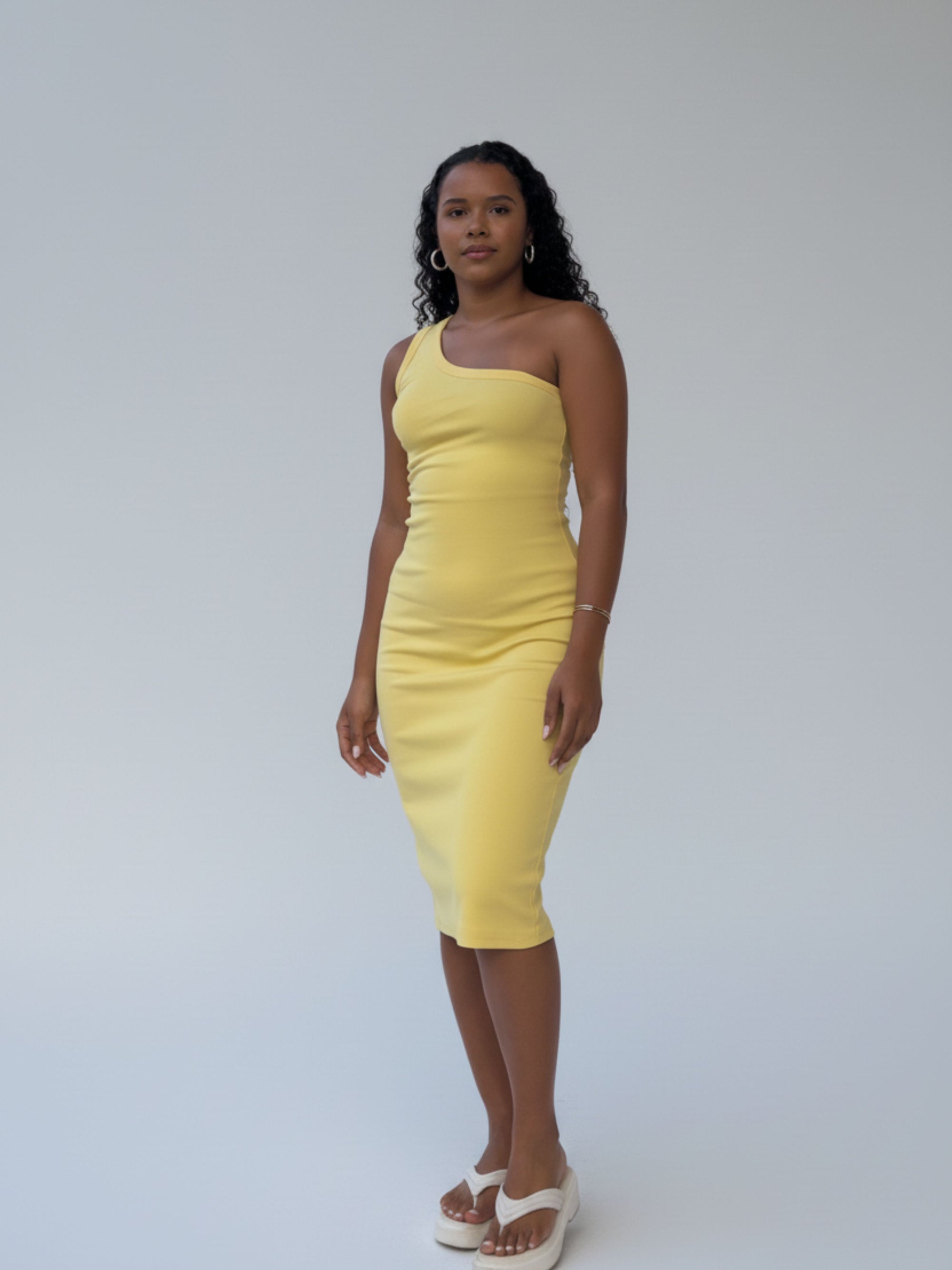 Vestido Longo Canelado