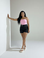 Body Canelado Tomara que caia