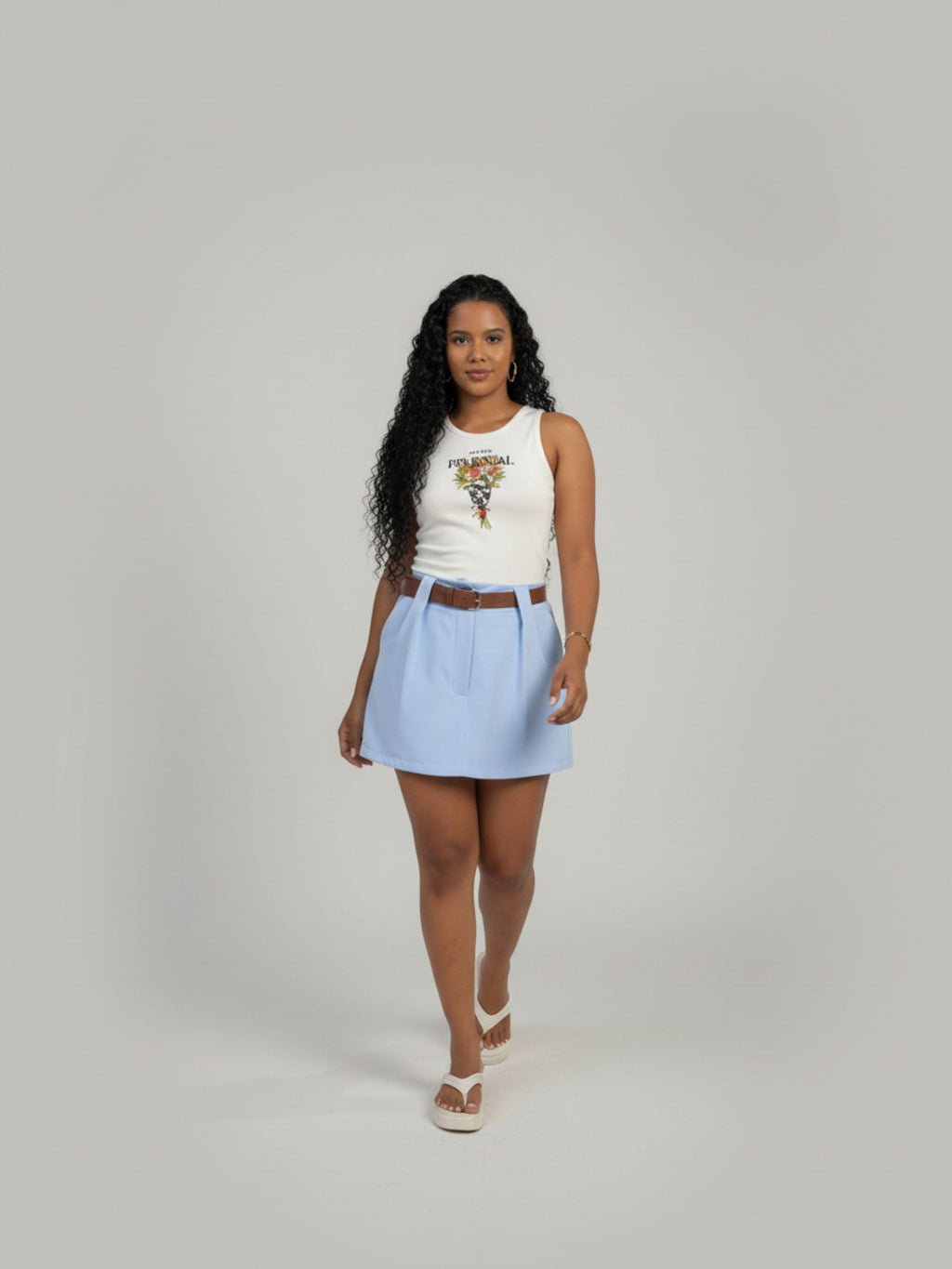 Saia Stile + Cinto de brinde