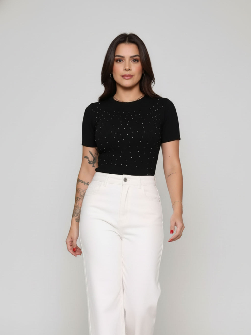 Baby Tee Cropped Brilhante