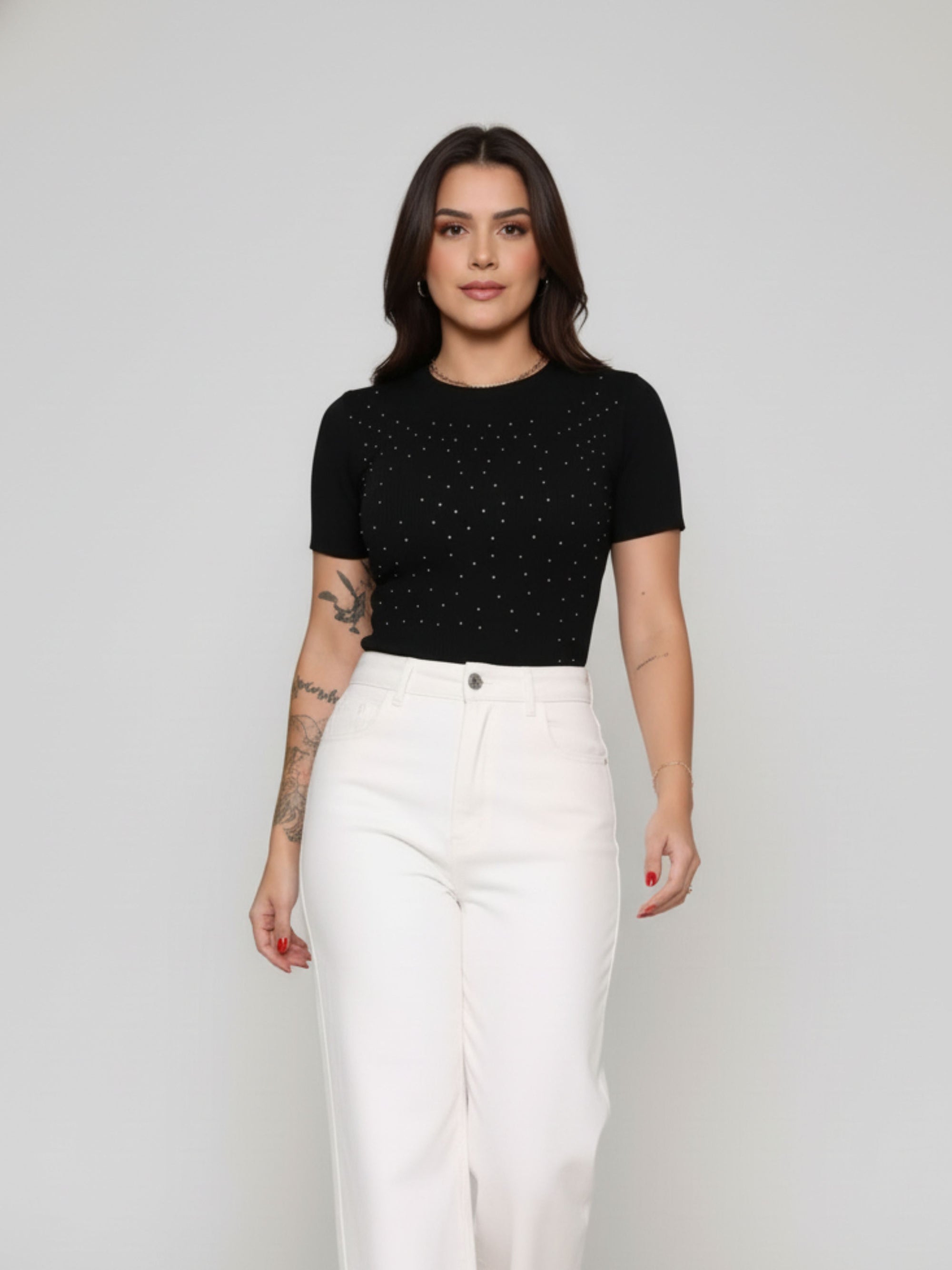 Baby Tee Cropped Brilhante