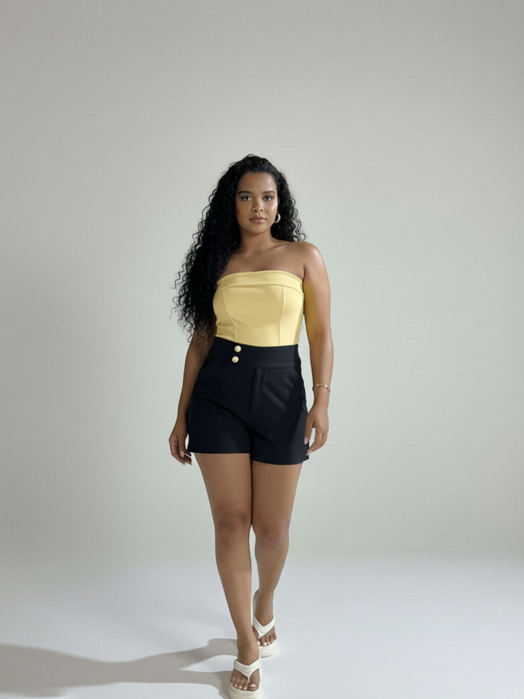 Body Canelado Tomara que caia