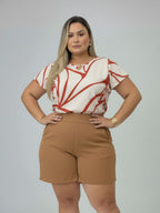 Blusa Gola V com Fivela