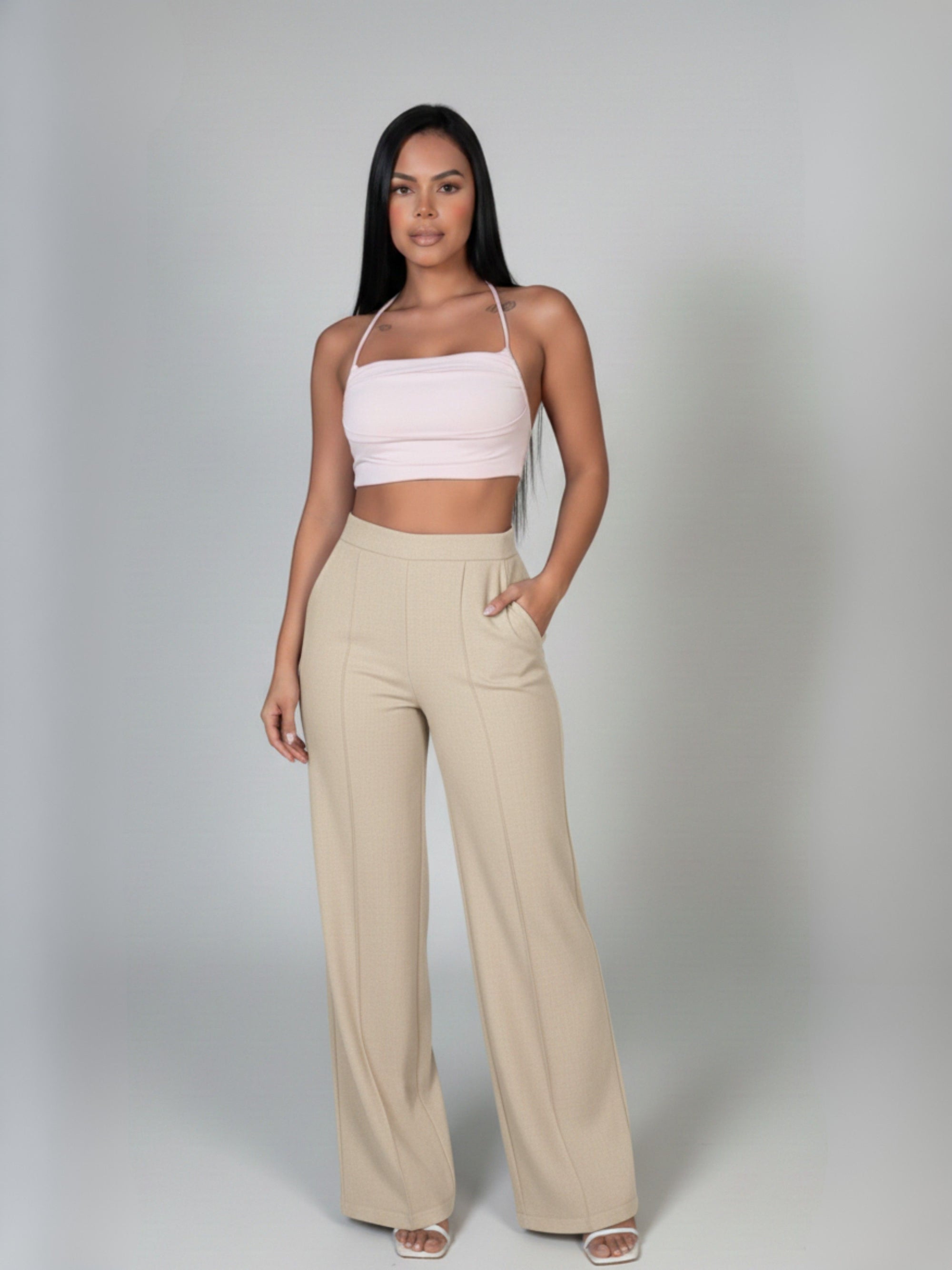 Calça de Linho Pantalona