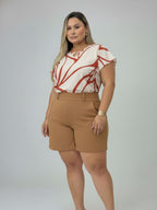 Blusa Gola V com Fivela