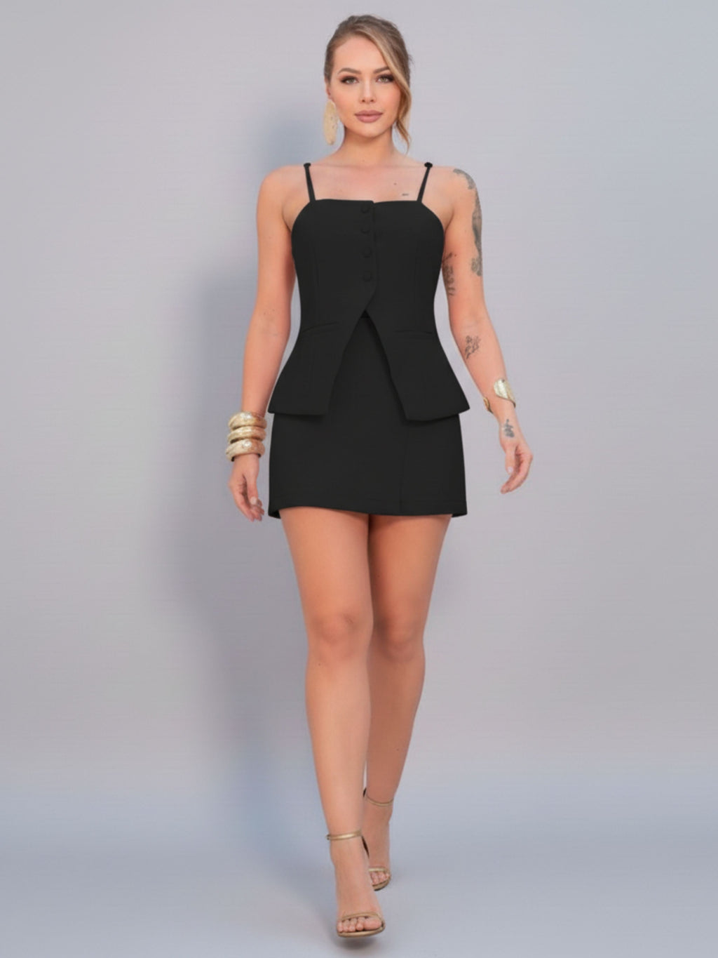 Conjunto Short Saia Social