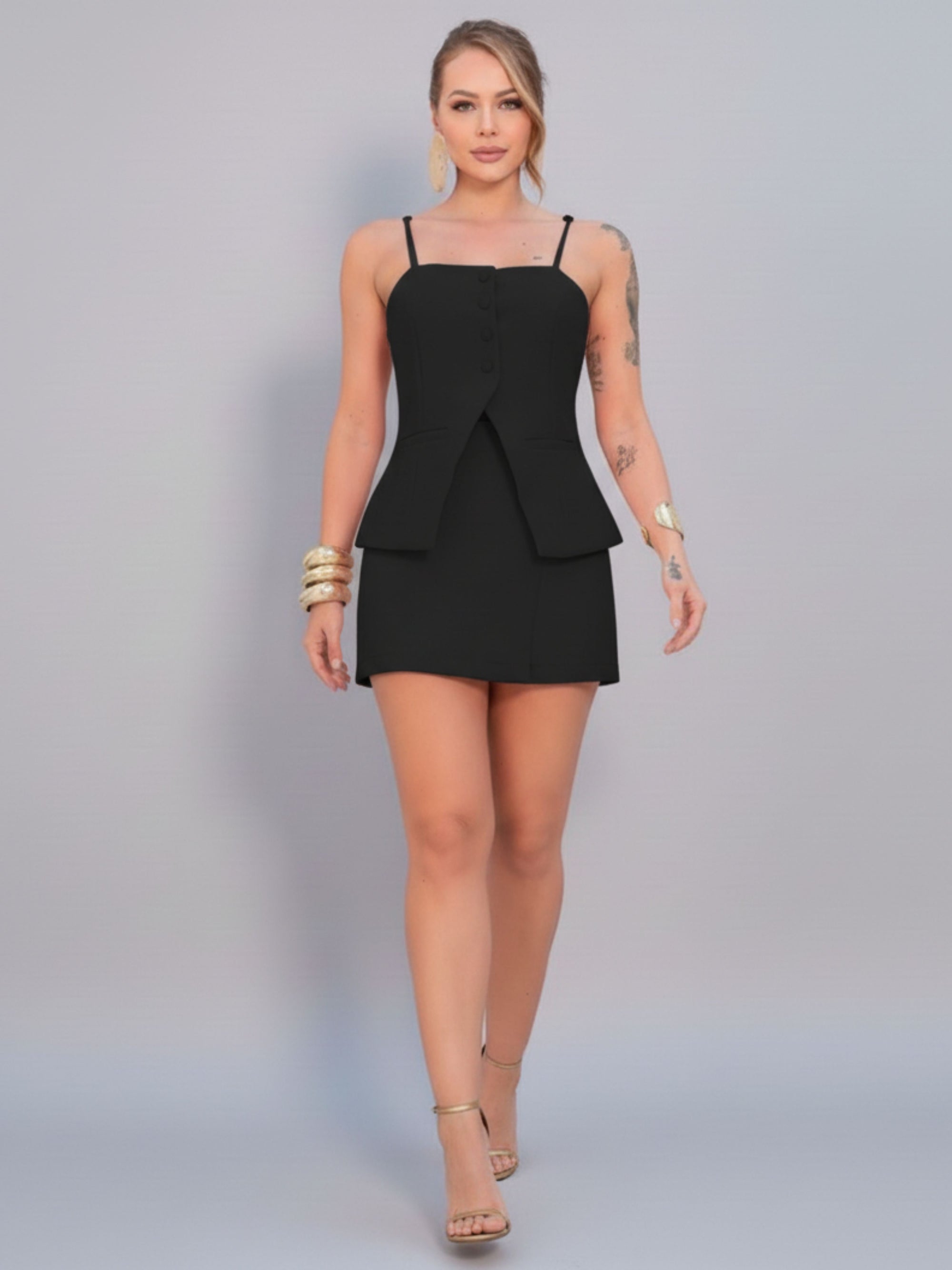 Conjunto Short Saia Social