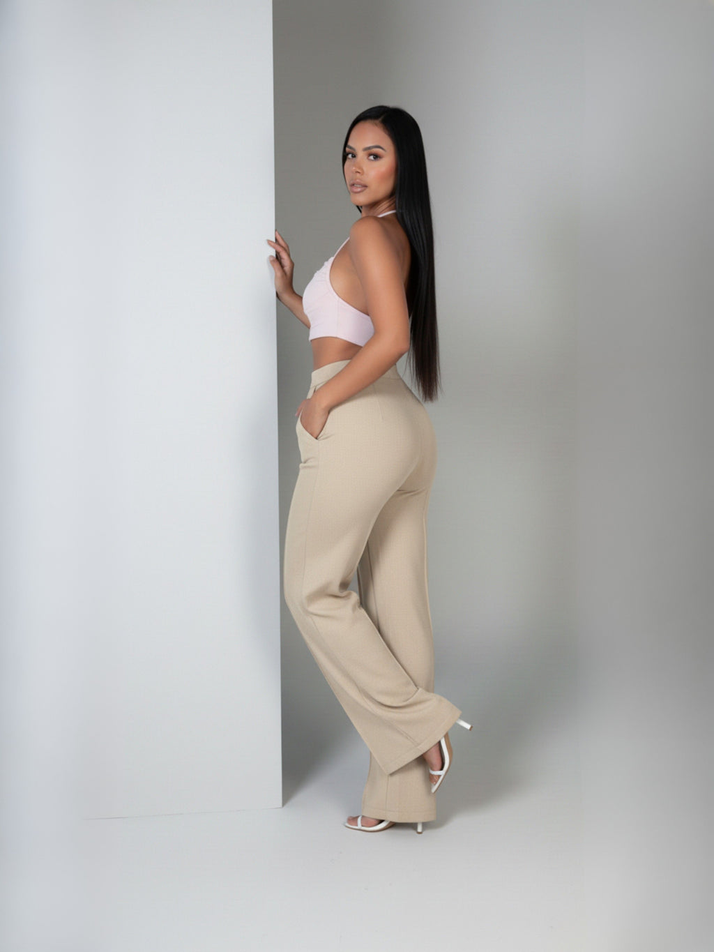 Calça de Linho Pantalona