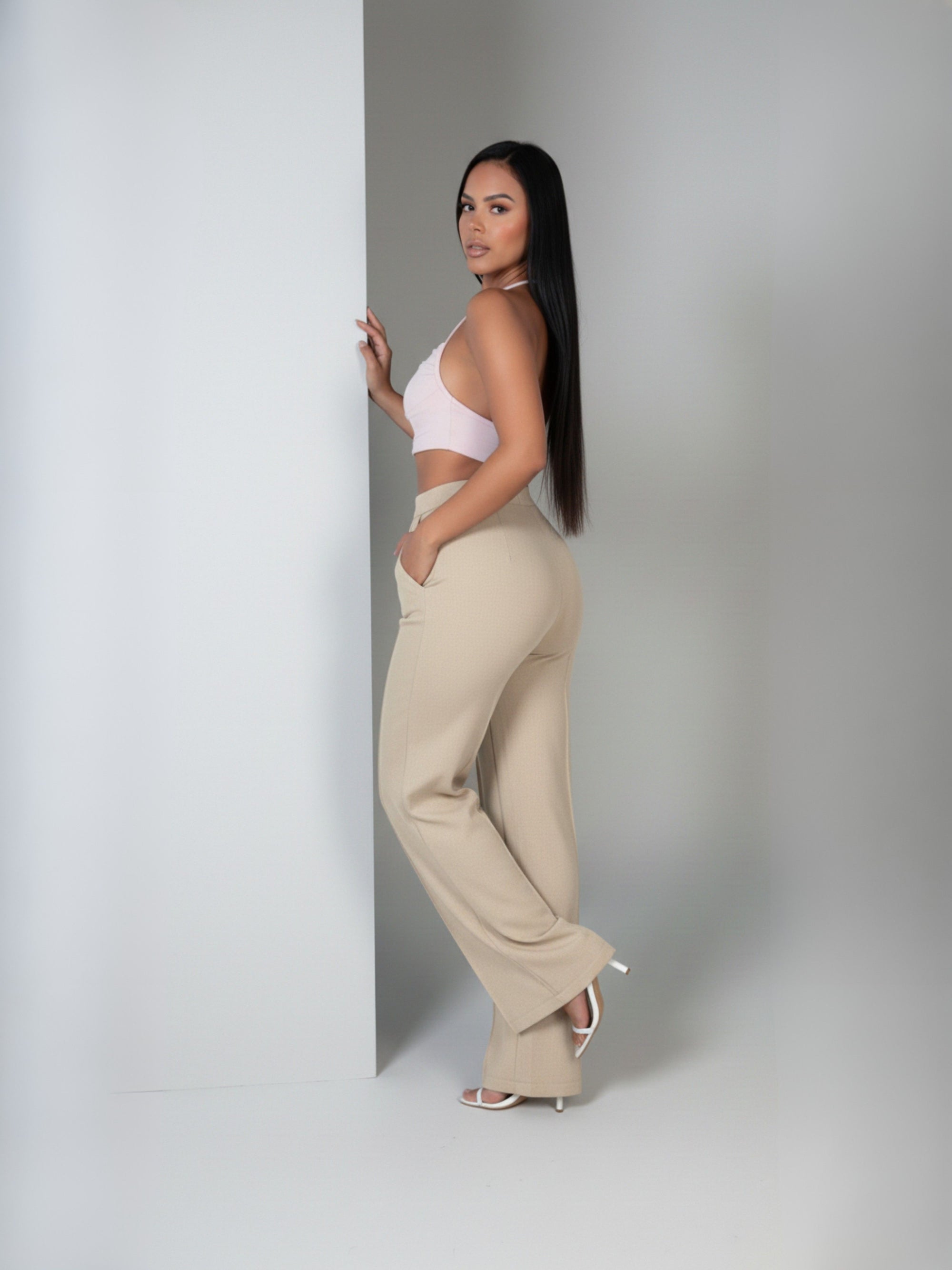 Calça de Linho Pantalona