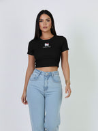 Baby Tee Cropped Hello Kitty