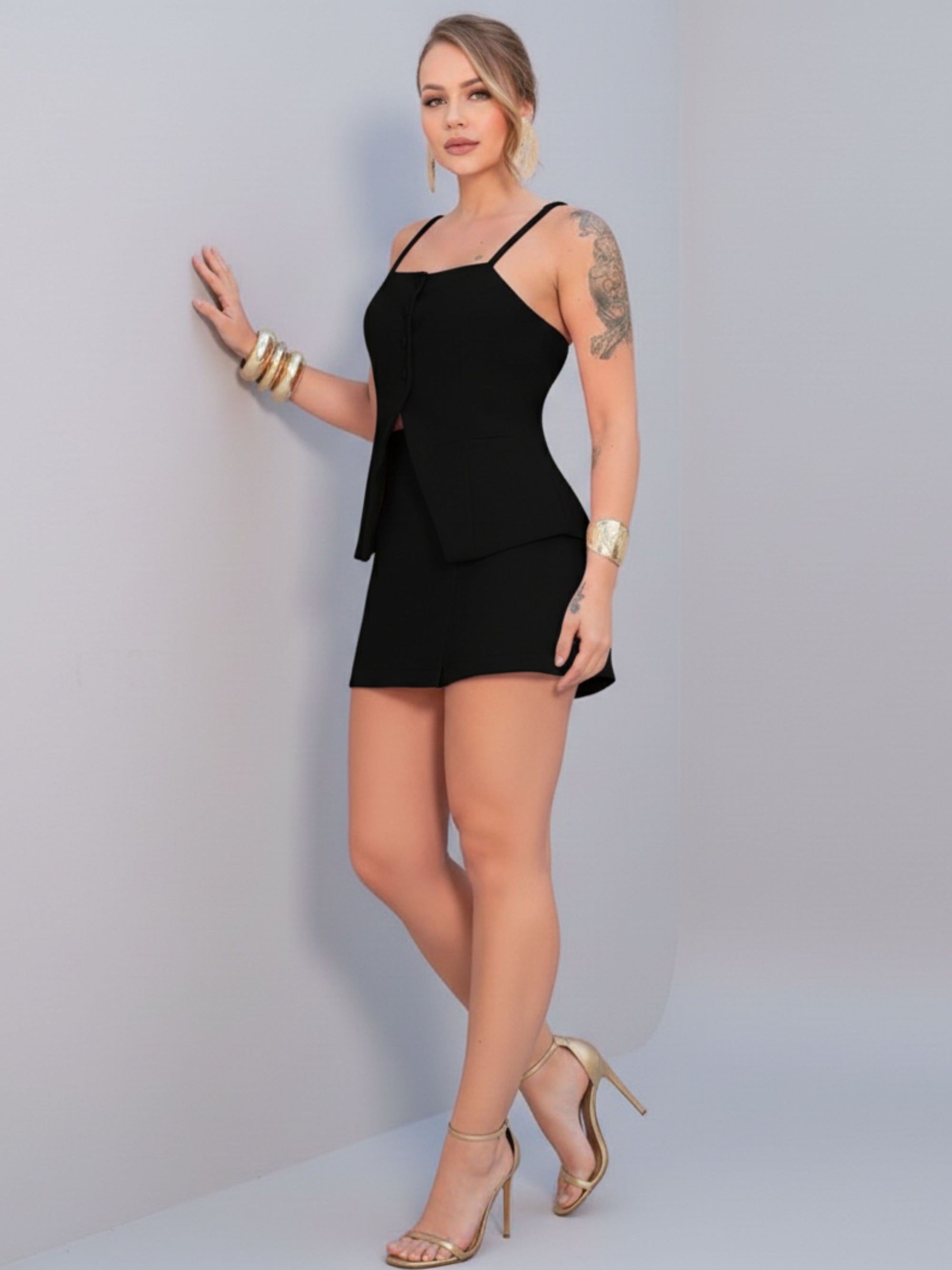 Conjunto Short Saia Social