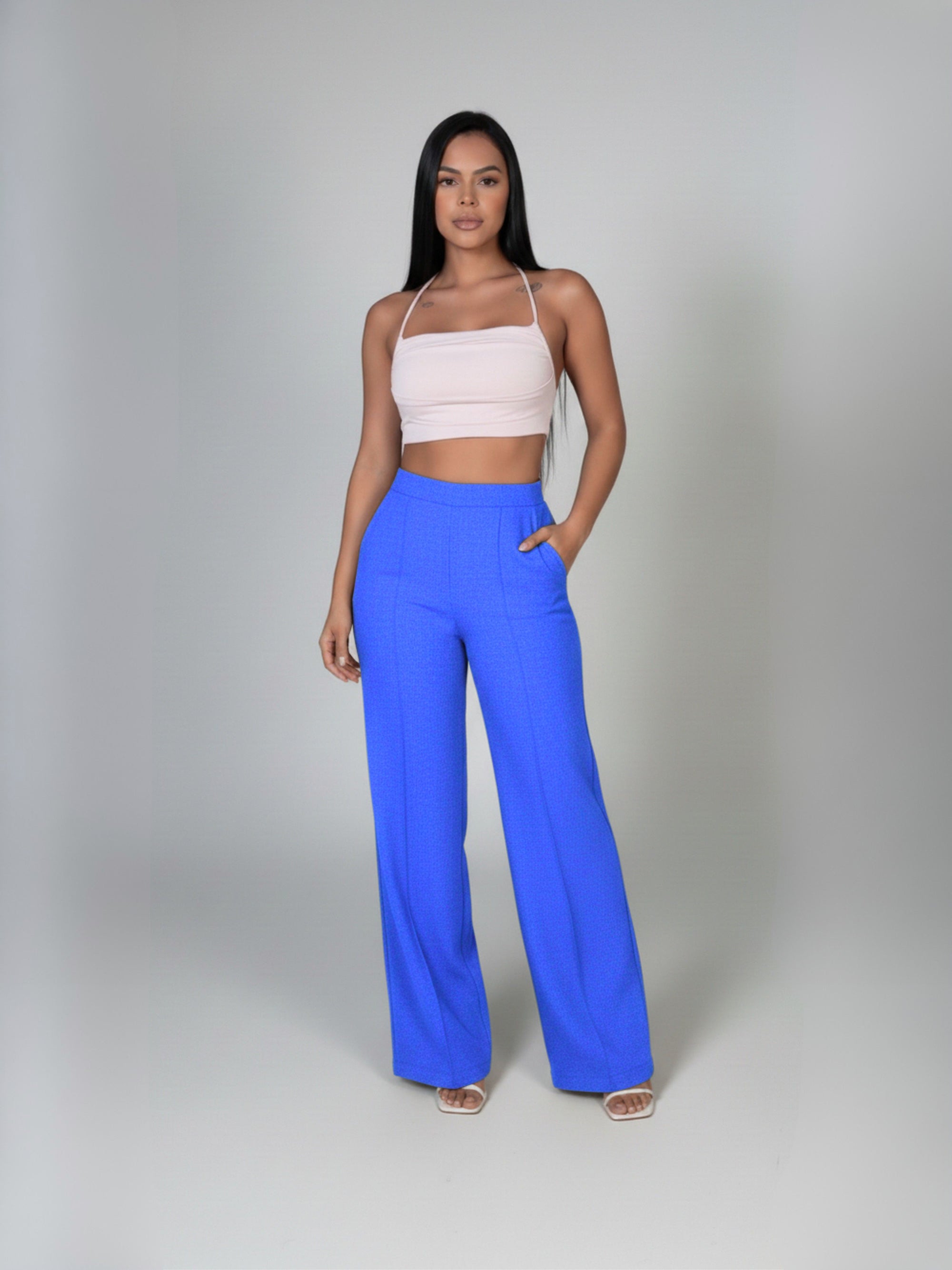 Calça de Linho Pantalona