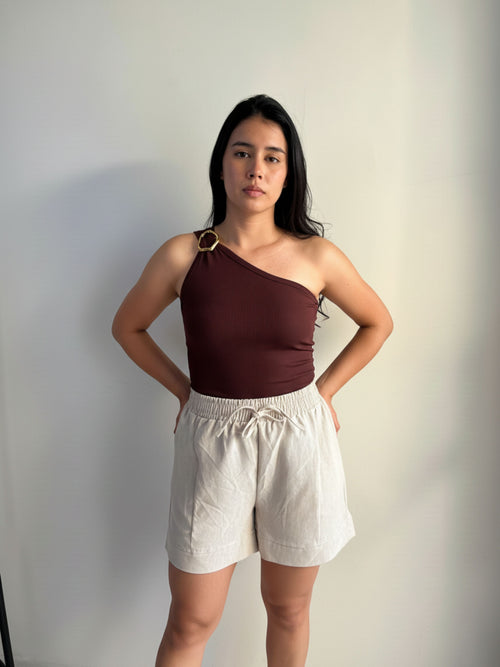 Blusa Canelada com Fivela